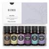 Set of six 10ml essential oils for stress and relaxation by Edens Garden