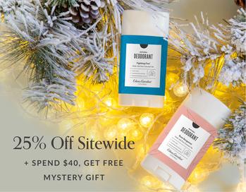 Day 24: 25% Off Sitewide, Spend $40, Get Free Mystery Gift